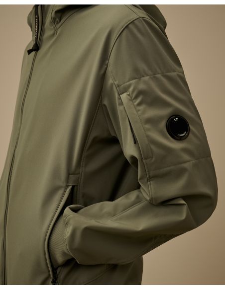 VESTE À CAPUCHE C.P. SHELL-R LENS LAUREL WREATH / VERT