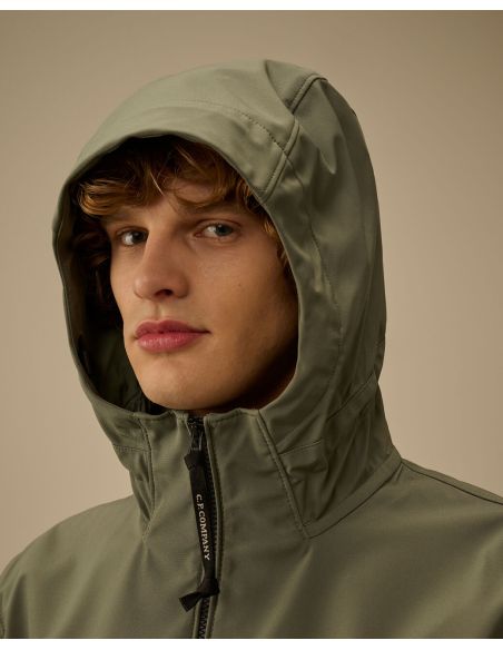 VESTE À CAPUCHE C.P. SHELL-R LENS LAUREL WREATH / VERT