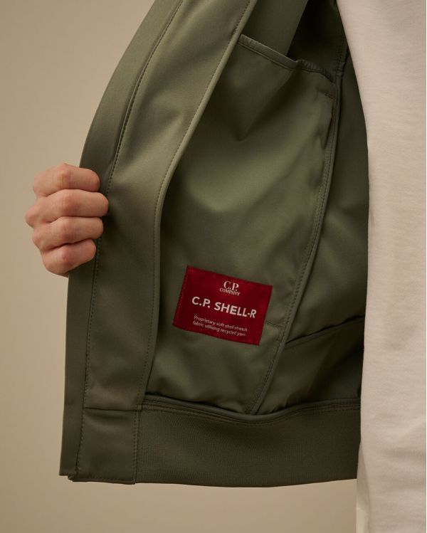 VESTE À CAPUCHE C.P. SHELL-R LENS LAUREL WREATH / VERT