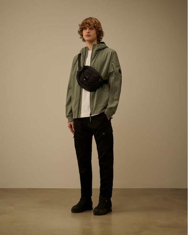 C.P. SHELL-R HOODED LENS JACKET LAUREL WREATH / GREEN