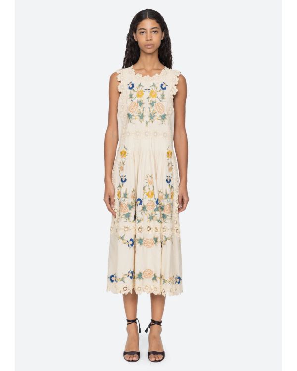 ADONNA MIDI DRESS CREAM