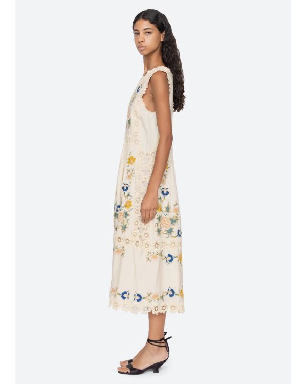 ADONNA MIDI DRESS CREAM