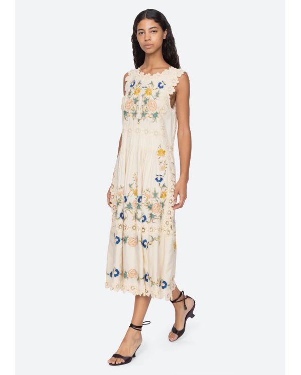 ROBE MIDI ADONNA CRÈME
