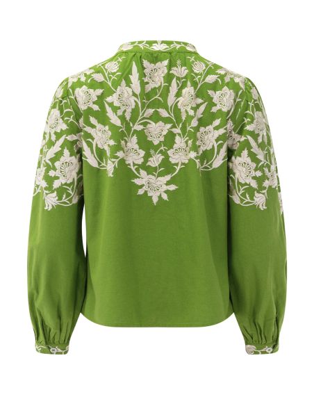 ALINA LACE BLOUSE GREEN