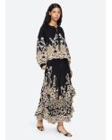 GRACELYN LACE LONG SLEEVES TOP BLACK
