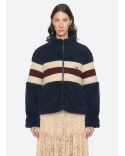GEORGIE FLEECE JACKET NAVY BLUE