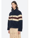 GEORGIE FLEECE JACKET NAVY BLUE