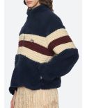 GEORGIE FLEECE JACKET NAVY BLUE