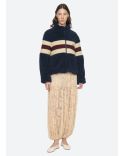 GEORGIE FLEECE JACKET NAVY BLUE