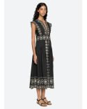 MIRABEL MIDI DRESS BLACK