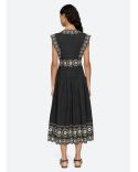 ROBE MIDI MIRABEL NOIR
