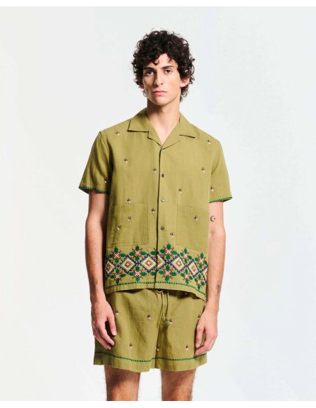 CHEMISE PISTACHIO VERT KAKI