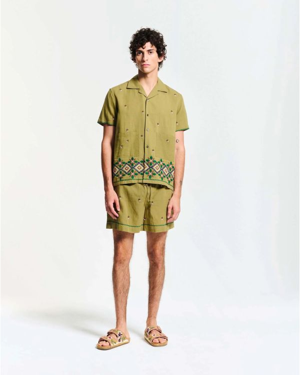 CHEMISE PISTACHIO VERT KAKI