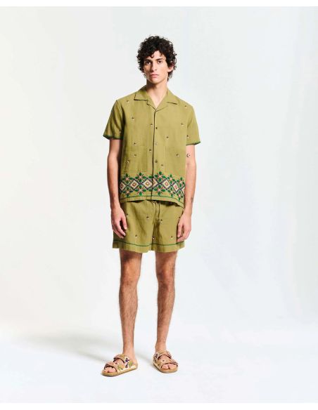 CHEMISE PISTACHIO VERT KAKI
